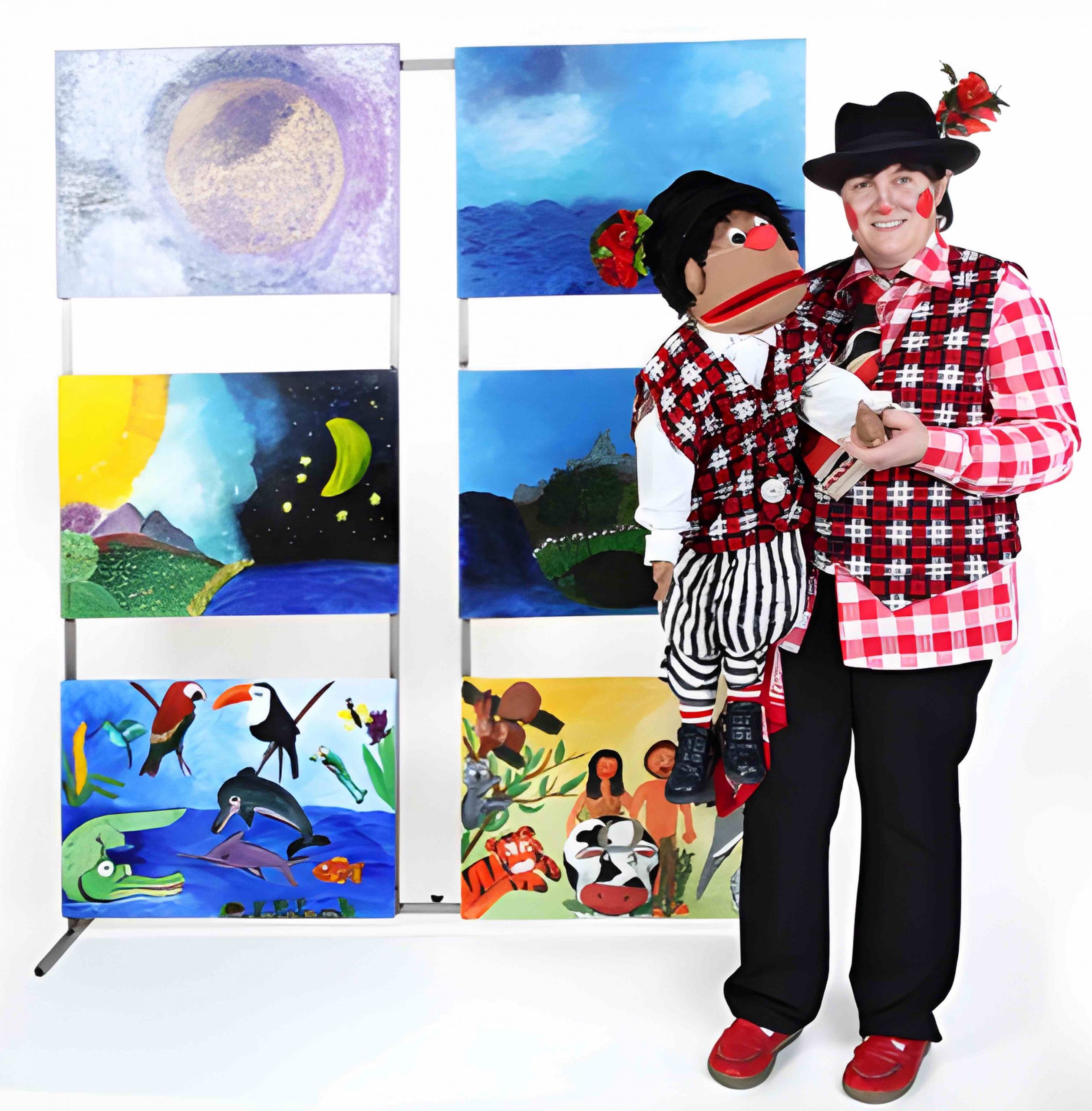 Schöpfungsgeschichte Clown Hoppalla